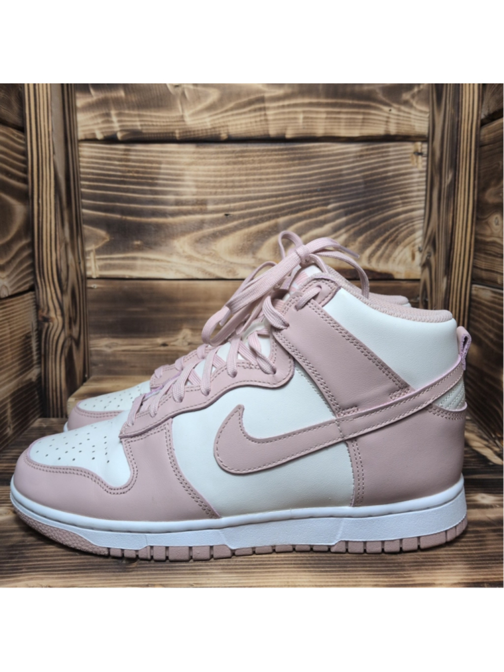 Nike Dunk High Pink Maeve Oxford Retro Womens Size 8.5 Shoes DD1869-003 Skate Hi